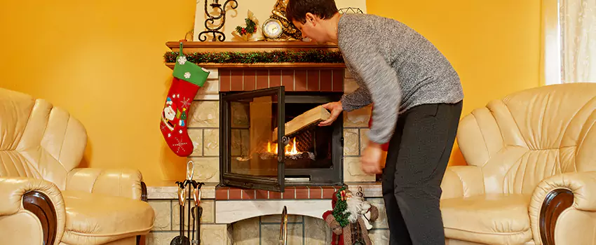 Rusted Metal Fireplace Restoration in Sikeston, Missouri
